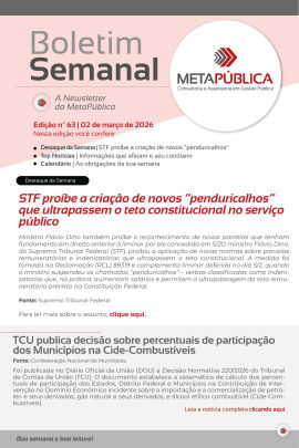 Imagem da notícia BOLETIM SEMANAL Nº 63 - 02 DE MARÇO DE 2026